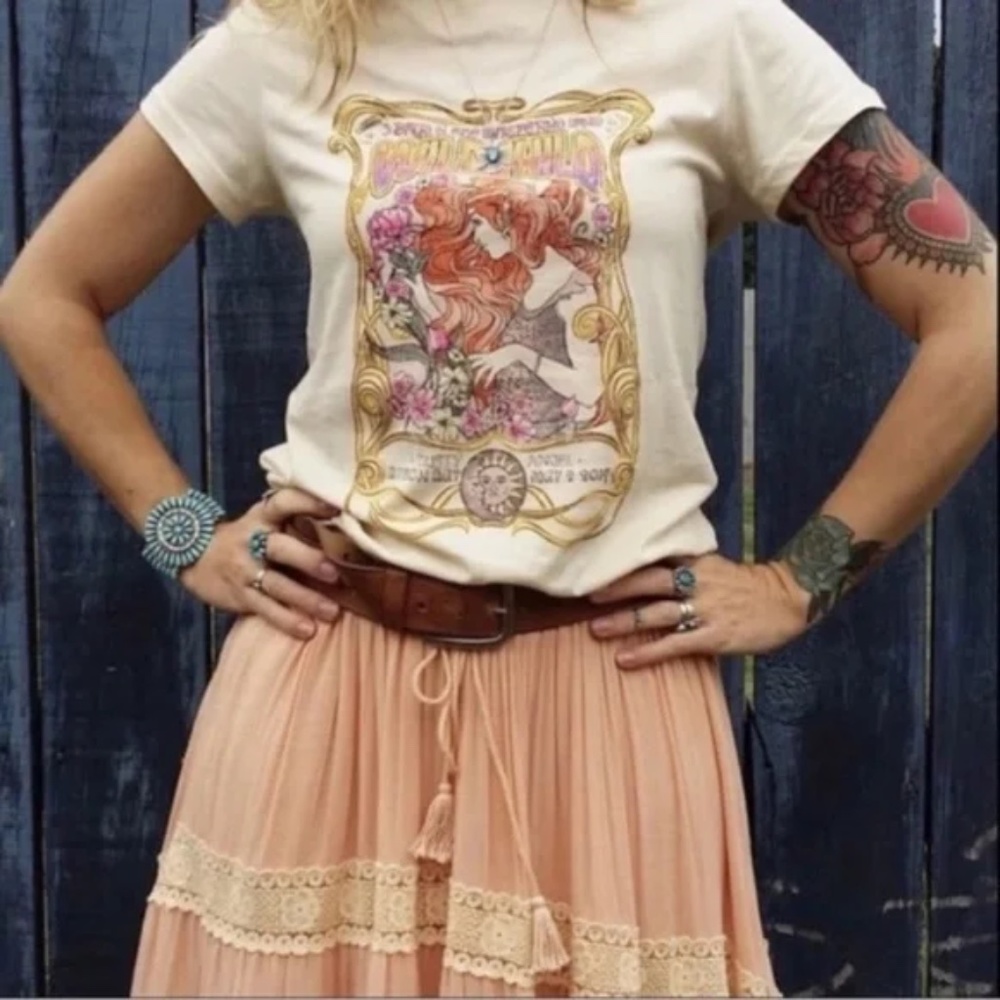 SOLD OUT Boho Gypsy Wild Child Retro Vintage T-Shirt - Picture 2 of 8